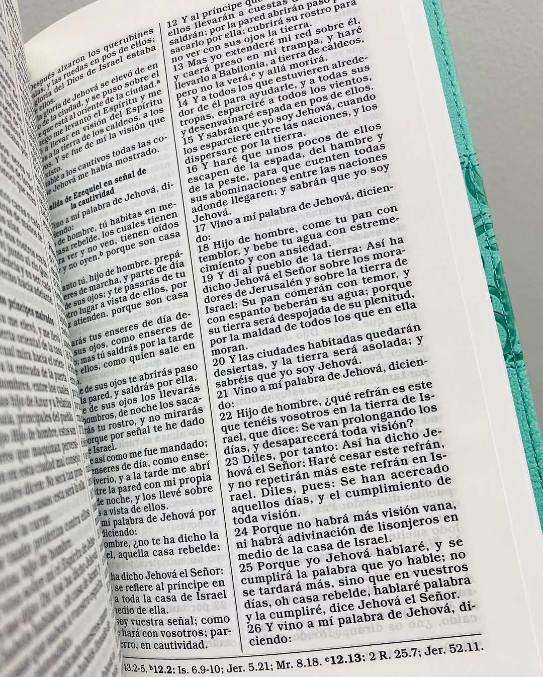 Biblia de regalos y premios símil piel color turquesa letra mediana versión RV60
