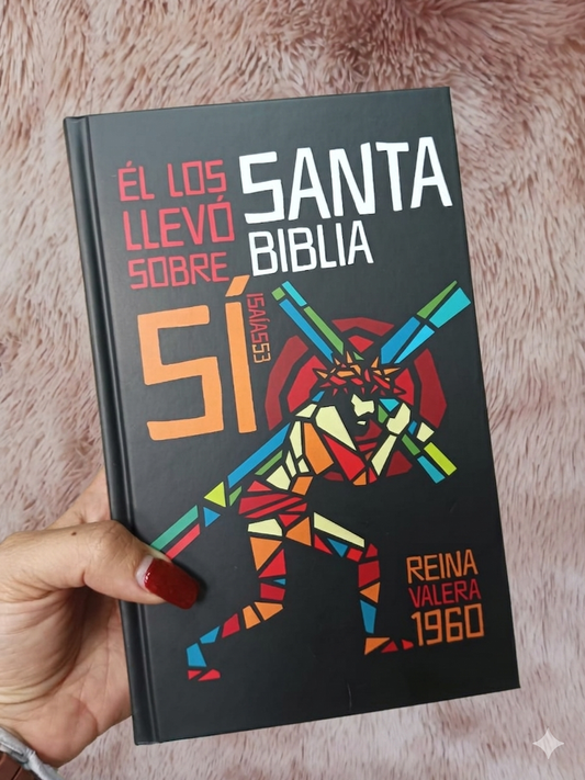 Biblia tapa dura letra grande versión RV1960 con concordancia papel blanco