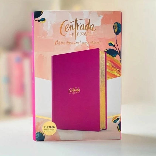 Biblia con devocional centrada en cristo tapa dura versión RV60