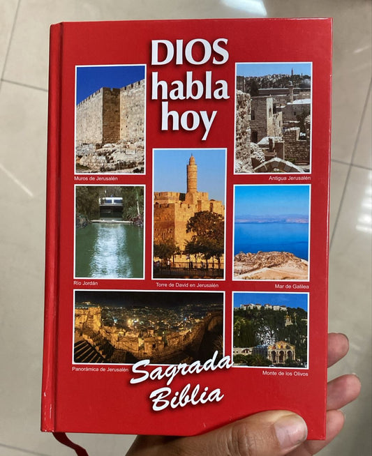 Biblia tapa dura versión Dios habla hoy letra mediana con índice