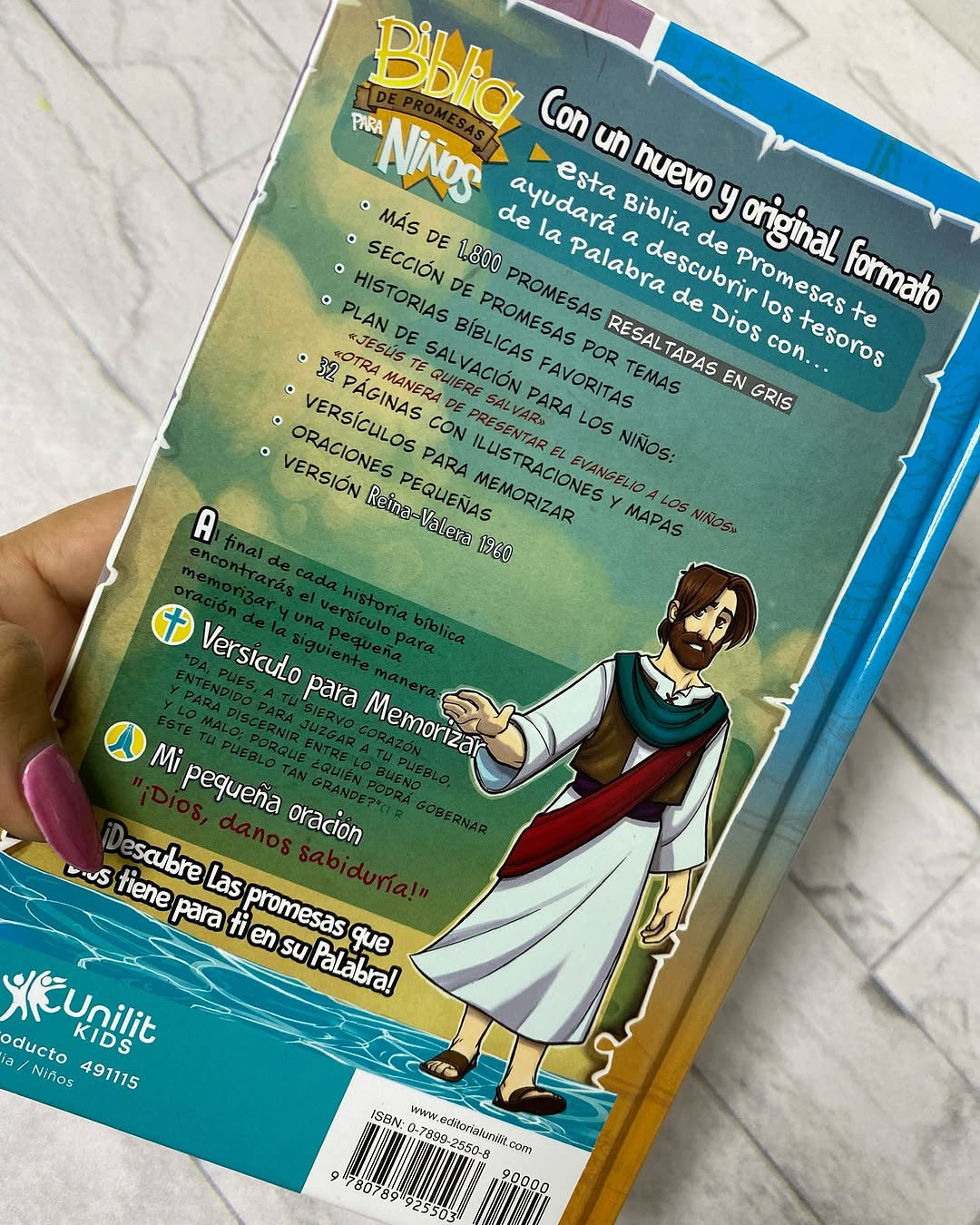 Biblia de promesas para niños ilustrada en tapa dura versión RV60