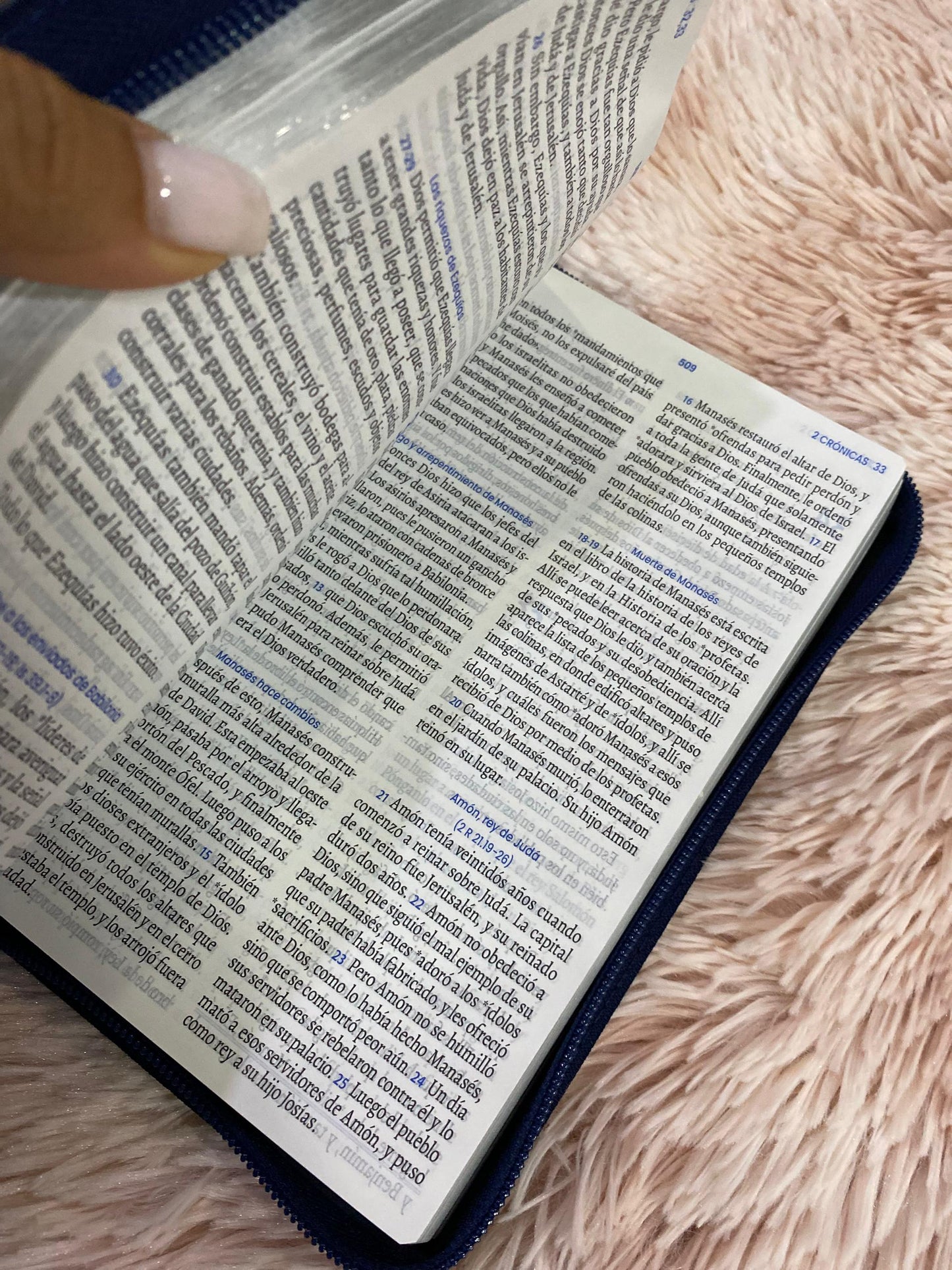 Biblia letra grande versión TLA con cierre y canto plateado