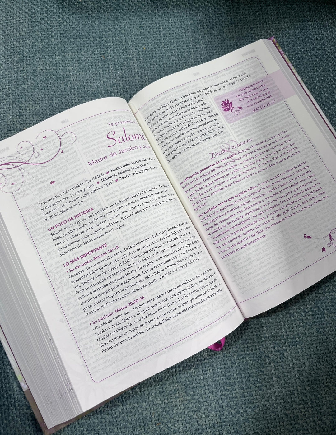 Biblia con devocional de la mujer conforme al corazón de Dios versión RV1960