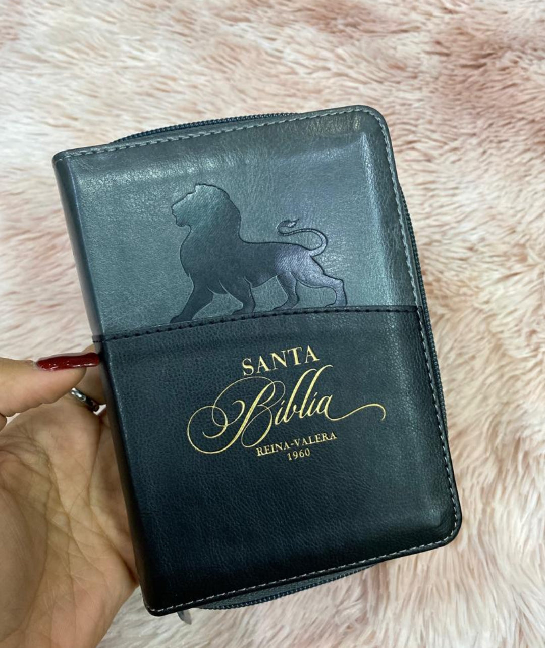 Biblia tamaño bolsillo con cierre e índice símil piel tamaño de letra mediana 8 puntos versión RV60