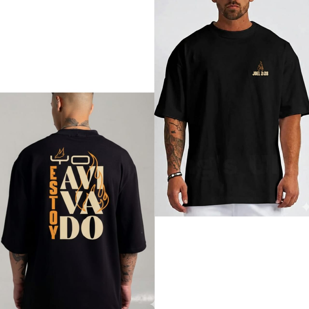 Franela de algodón premium 20/1 colección cristiana unisex doble DTF