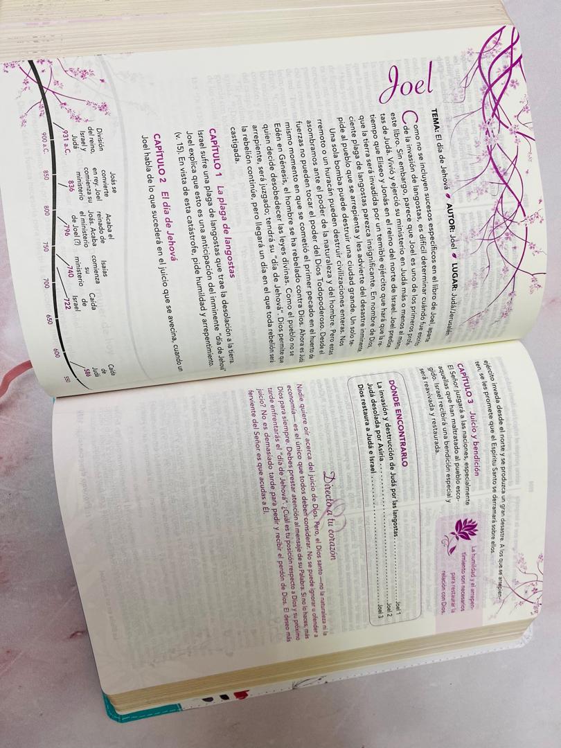 Biblia con devocional de la mujer conforme al corazón de Dios en símil piel canto dorado versión RV1960