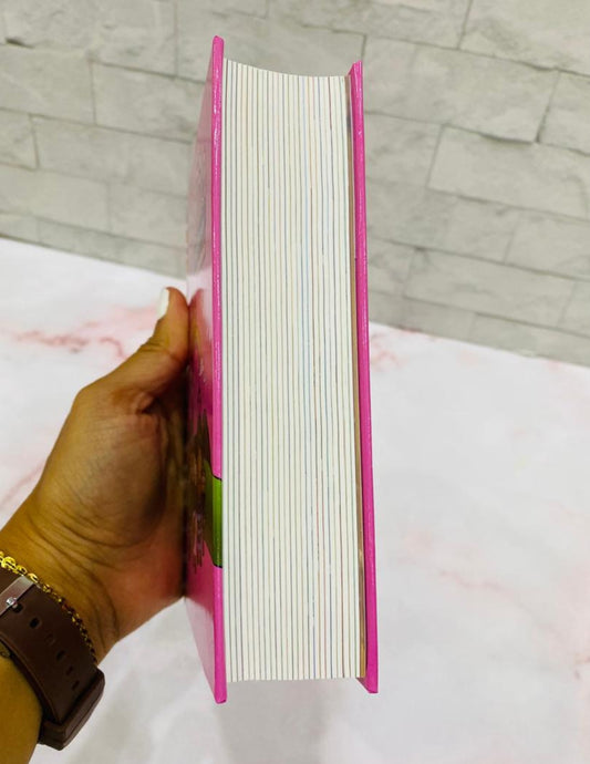 Biblia para niñas rosada ilustrada tapa dura en letra grande versión RV1960