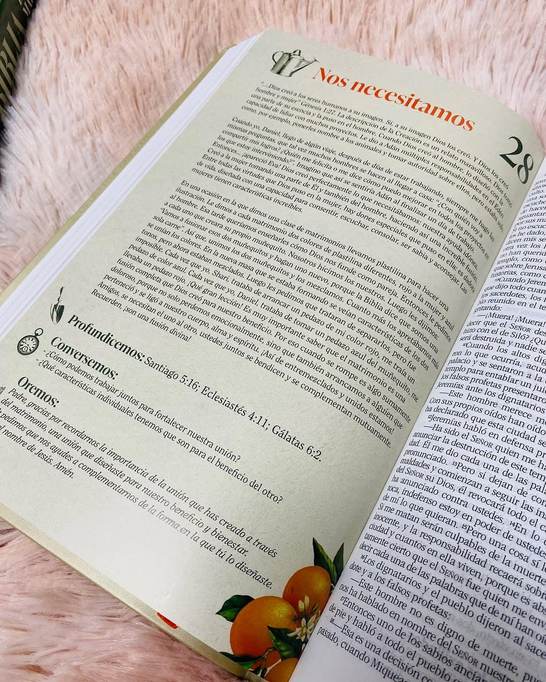 Biblia devocional matrimonial símil piel en letra mediana versión NBV